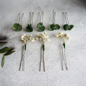 Flowered Hair Pins, request colors