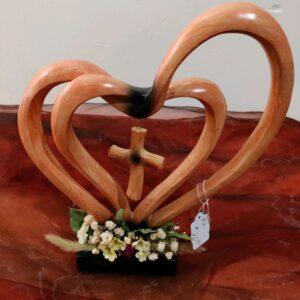 Decorative Hearts Cross