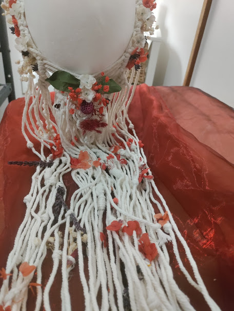Boho Macrame Veil